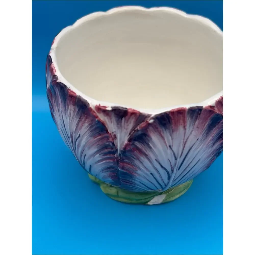Vintage Mottahedeh Musee Des Arts Decoratifs Paris Flower Majolica Cup
